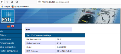 Forbindelse webserver oprettet